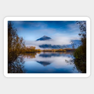 Glenorchy Lagoon Walk: A Mountain Vista Sticker